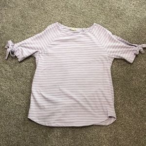 June and Delancey Split-Sleeve Tee